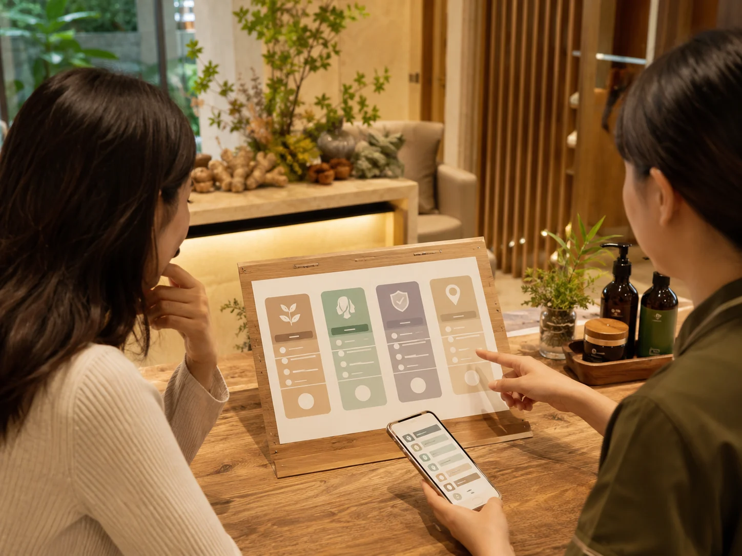养发服务为什么不应该只按最低价选配图：用户对比项目内容、时长、口碑和位置，好青丝福田口岸店透明消费服务示意