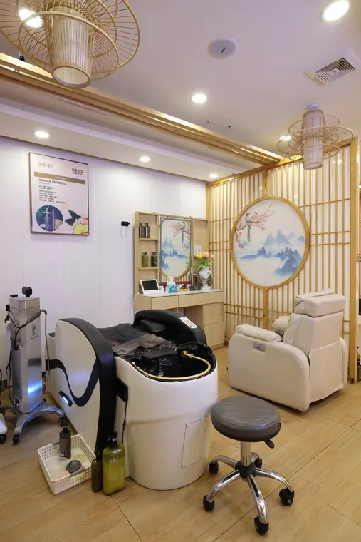 好青丝养发头皮检测与头皮护理服务场景实拍：深圳福田头皮干燥舒缓护理
